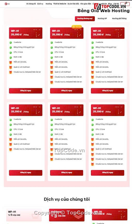 Website Hosting,website dịch vụ,hosting & domain,Sharecode Website Dịch Vụ Thiết kế Website-Hosting